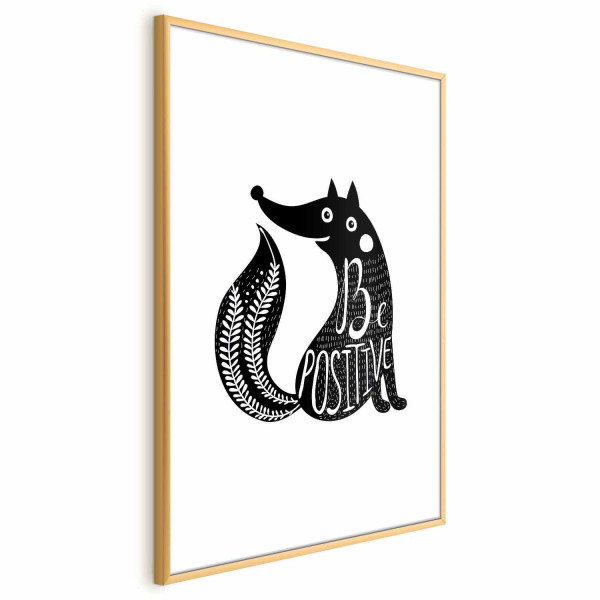 Plakat Be positive 21x30 cm 589047