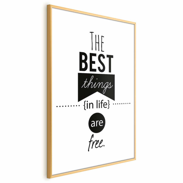 Plakat Best things in life 21x30 cm 587370
