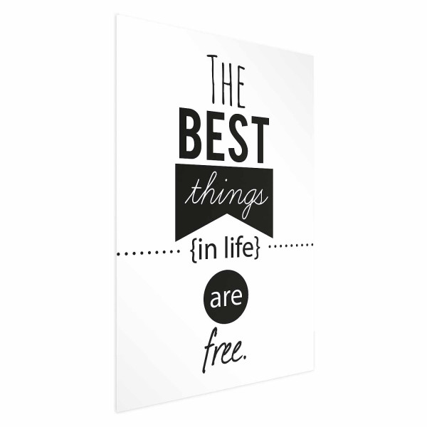 Plakat Best things in life 29,7x42 cm 585481