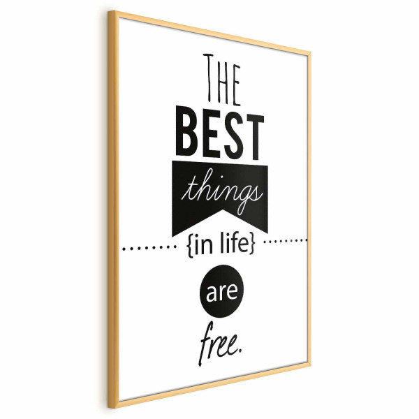 Plakat Best things in life 40x60 cm 579283