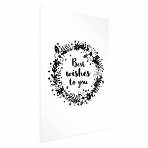 Plakat Best wishes 21×30 cm 581398