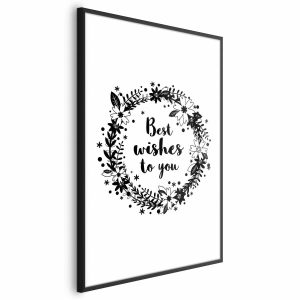 Plakat Best wishes 21×30 cm 581465