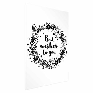 Plakat Best wishes 21×30 cm 590043