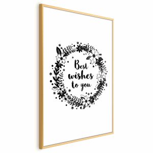 Plakat Best wishes 60×90 cm 580727 Plakat Best wishes 60×90 cm 580727