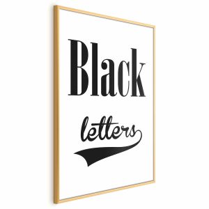 Plakat Black letters 21×30 cm 581222