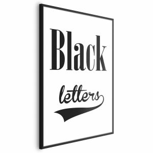 Plakat Black letters 21×30 cm 581920