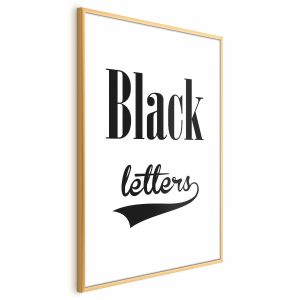 Plakat Black letters 21×30 cm 582675