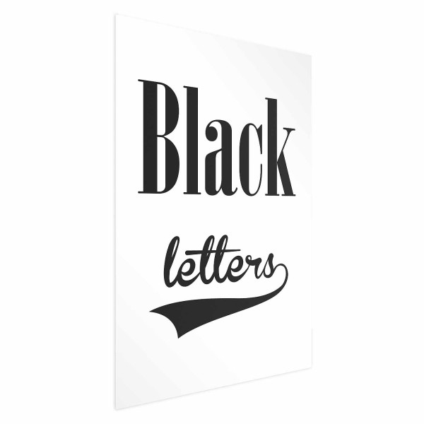 Plakat Black letters 21x30 cm 583740