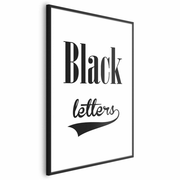 Plakat Black letters 21x30 cm 584652