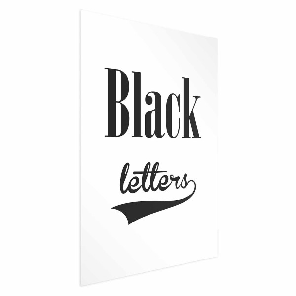 Plakat Black letters 40x60 cm 589130