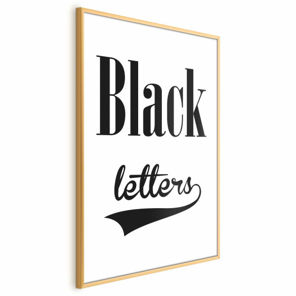 Plakat Black letters 40x60 cm 577236