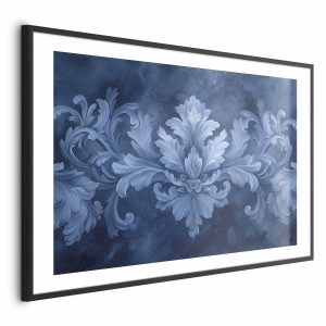 Plakat Błękitny ornament 30×21 cm 578546 Plakat Błękitny ornament 30×21 cm 578546