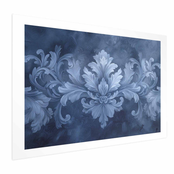 Plakat Błękitny ornament 42x29,7 cm 589581