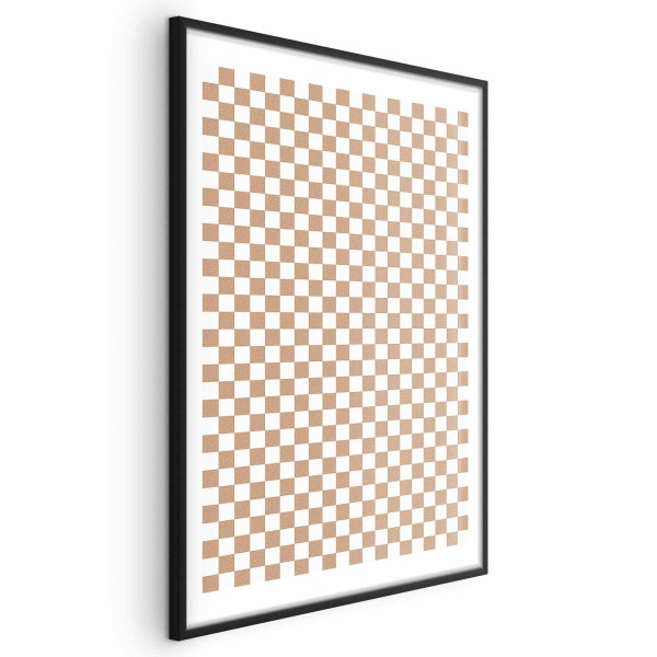 Plakat Brązowa geometria 29,7x42 cm 579791
