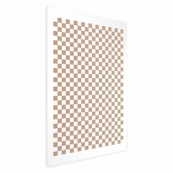 Plakat Brązowa geometria 29,7x42 cm 581585