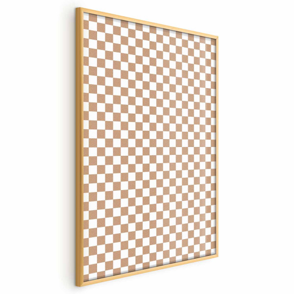 Plakat Brązowa geometria 40x60 cm 583665