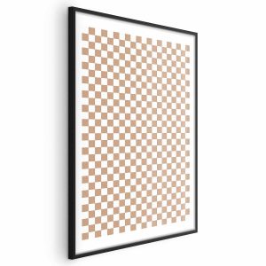 Plakat Brązowa geometria 60×90 cm 581839 Plakat Brązowa geometria 60×90 cm 581839
