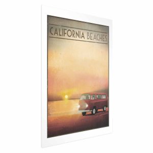 Plakat California Beaches 21×30 cm 581923 Plakat California Beaches 21×30 cm 581923
