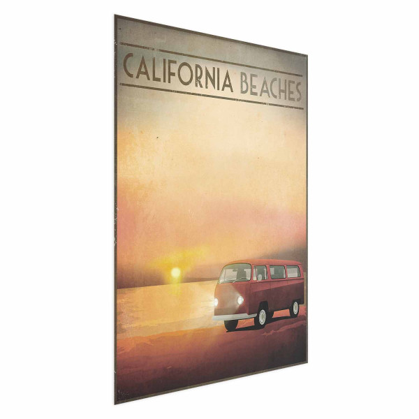 Plakat California Beaches 29,7x42 cm 577570