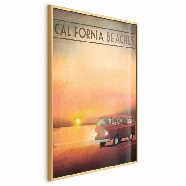Plakat California Beaches 29,7x42 cm 581392