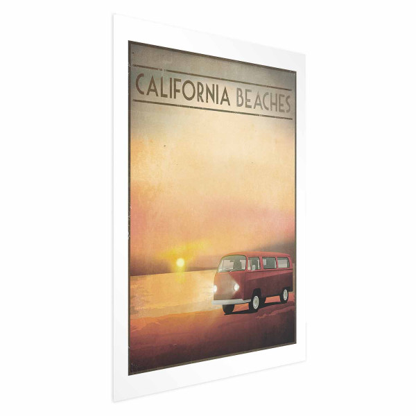 Plakat California Beaches 40x60 cm 584889