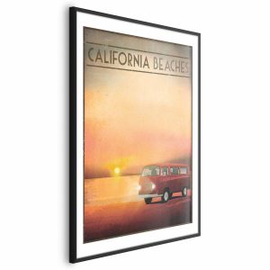 Plakat California Beaches 60×90 cm 586076 Plakat California Beaches 60×90 cm 586076
