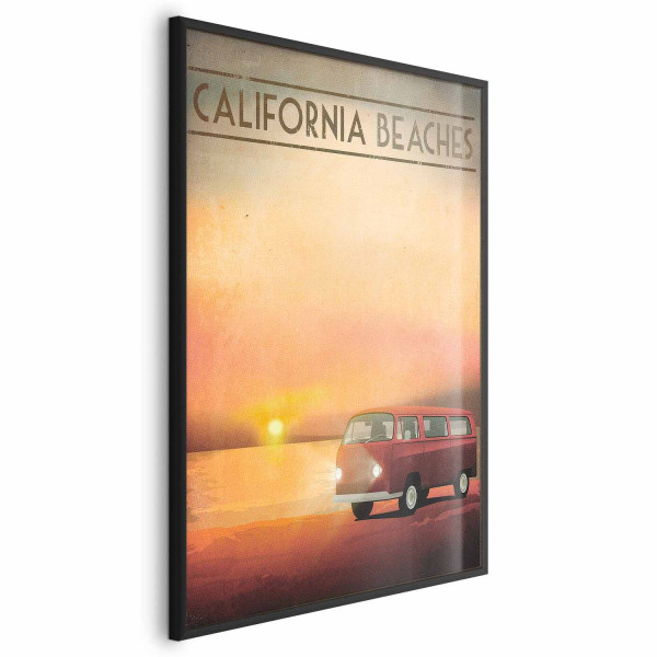 Plakat California Beaches 60x90 cm 589536