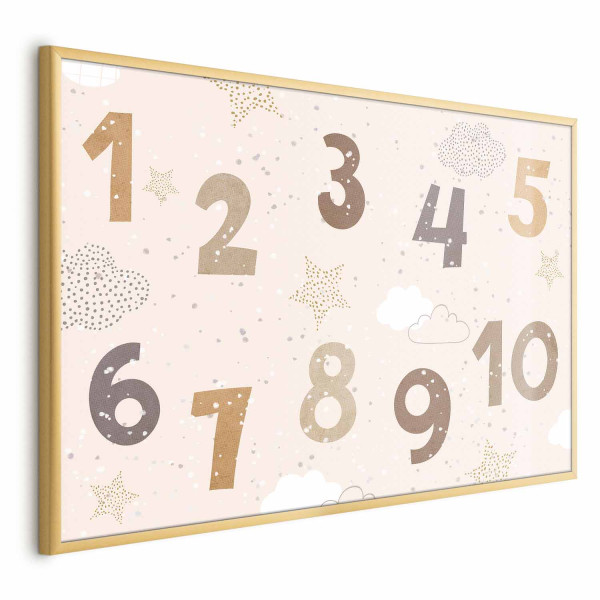 Plakat Cyferki 90x60 cm 583499