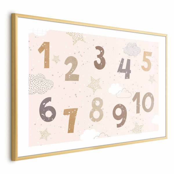 Plakat Cyferki 90x60 cm 587225