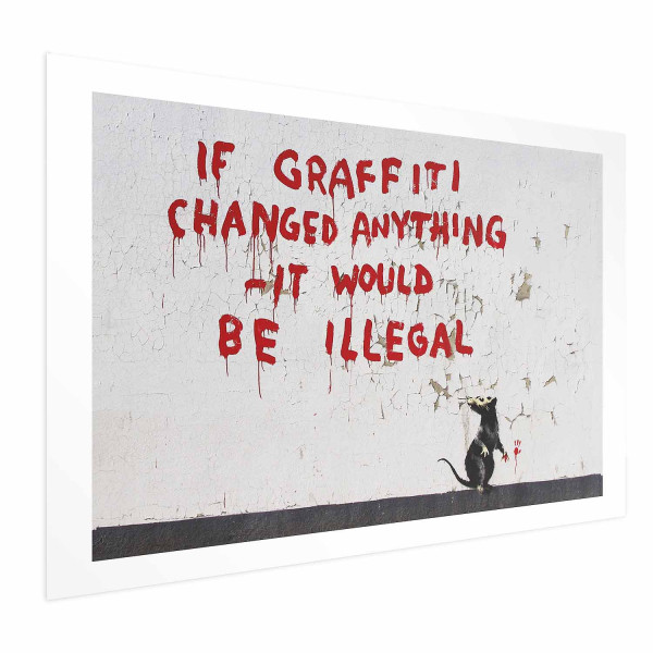 Plakat Cytat graffiti 90x60 cm 579335