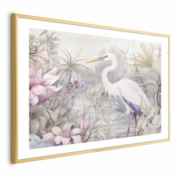 Plakat Czapla 90x60 cm 591279