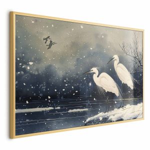 Plakat Czaple nad stawem 42×29,7 cm 578510 Plakat Czaple nad stawem 42×29,7 cm 578510