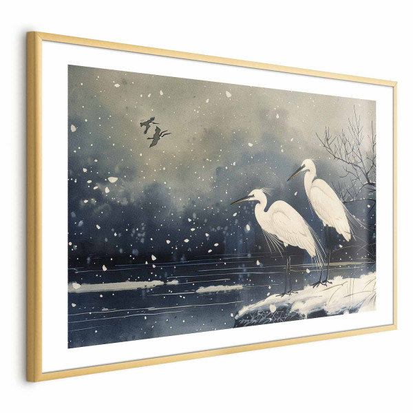 Plakat Czaple nad stawem 42x29,7 cm 580630