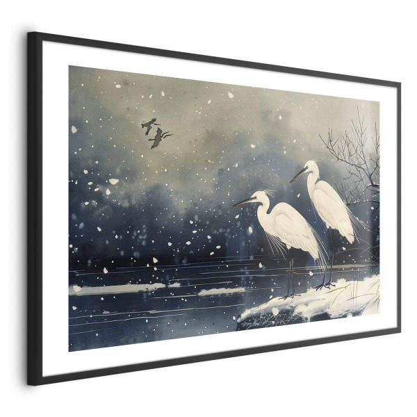 Plakat Czaple nad stawem 42x29,7 cm 580689