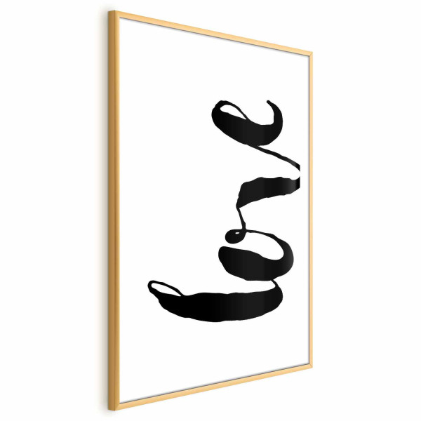 Plakat Czarne Love 29,7x42 cm 577017