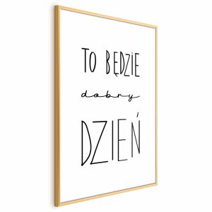 Plakat Dobry dzień 29,7×42 cm 586883 Plakat Dobry dzień 29,7×42 cm 586883