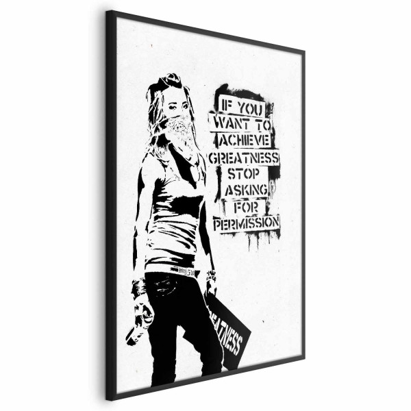 Plakat Dziewczyna z graffiti 21x30 cm 578880