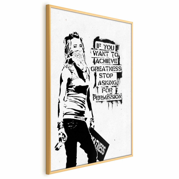 Plakat Dziewczyna z graffiti 29,7x42 cm 581178