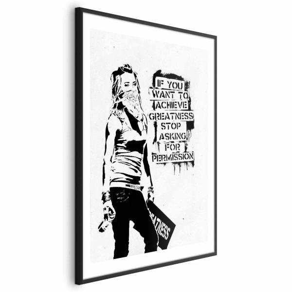 Plakat Dziewczyna z graffiti 29,7x42 cm 590936
