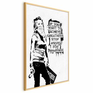 Plakat Dziewczyna z graffiti 60×90 cm 589505 Plakat Dziewczyna z graffiti 60×90 cm 589505