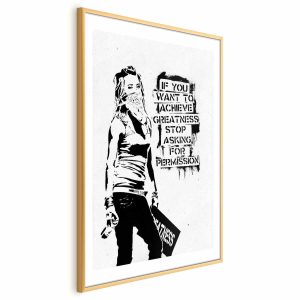 Plakat Dziewczyna z graffiti 60×90 cm 590347 Plakat Dziewczyna z graffiti 60×90 cm 590347