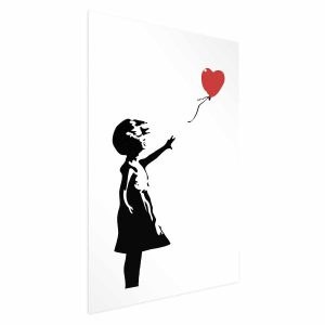 Plakat Dziewczynka z balonem 29,7×42 cm 588614 Plakat Dziewczynka z balonem 29,7×42 cm 588614