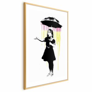Plakat Dziewczynka z parasolką 21×30 cm 588904 Plakat Dziewczynka z parasolką 21×30 cm 588904