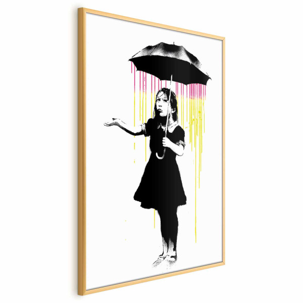 Plakat Dziewczynka z parasolką 40x60 cm 581734
