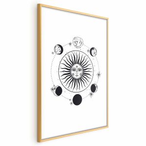 Plakat Fazy księżyca 21×30 cm 589972