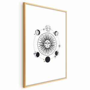 Plakat Fazy księżyca 21×30 cm 591146