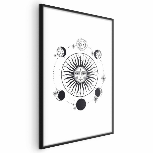 Plakat Fazy księżyca 21x30 cm 579727