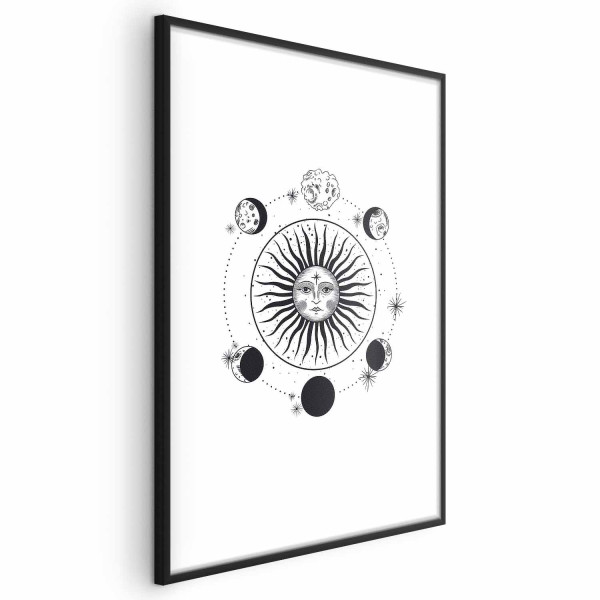 Plakat Fazy księżyca 29,7x42 cm 590081