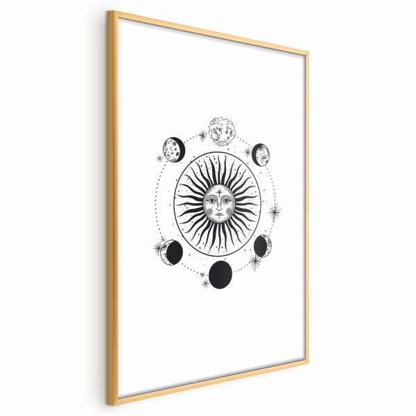 Plakat Fazy księżyca 40x60 cm 588796
