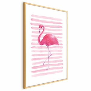 Plakat Flaming i paski 29,7×42 cm 581291